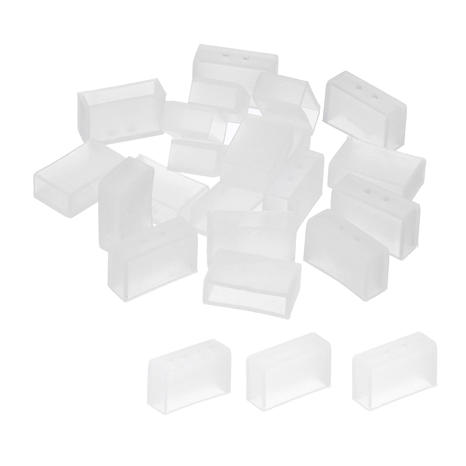 Uxcell Silicone End Cap Plug Cover, 60pcs IP67 Waterproof Fit 12mm Wide ...