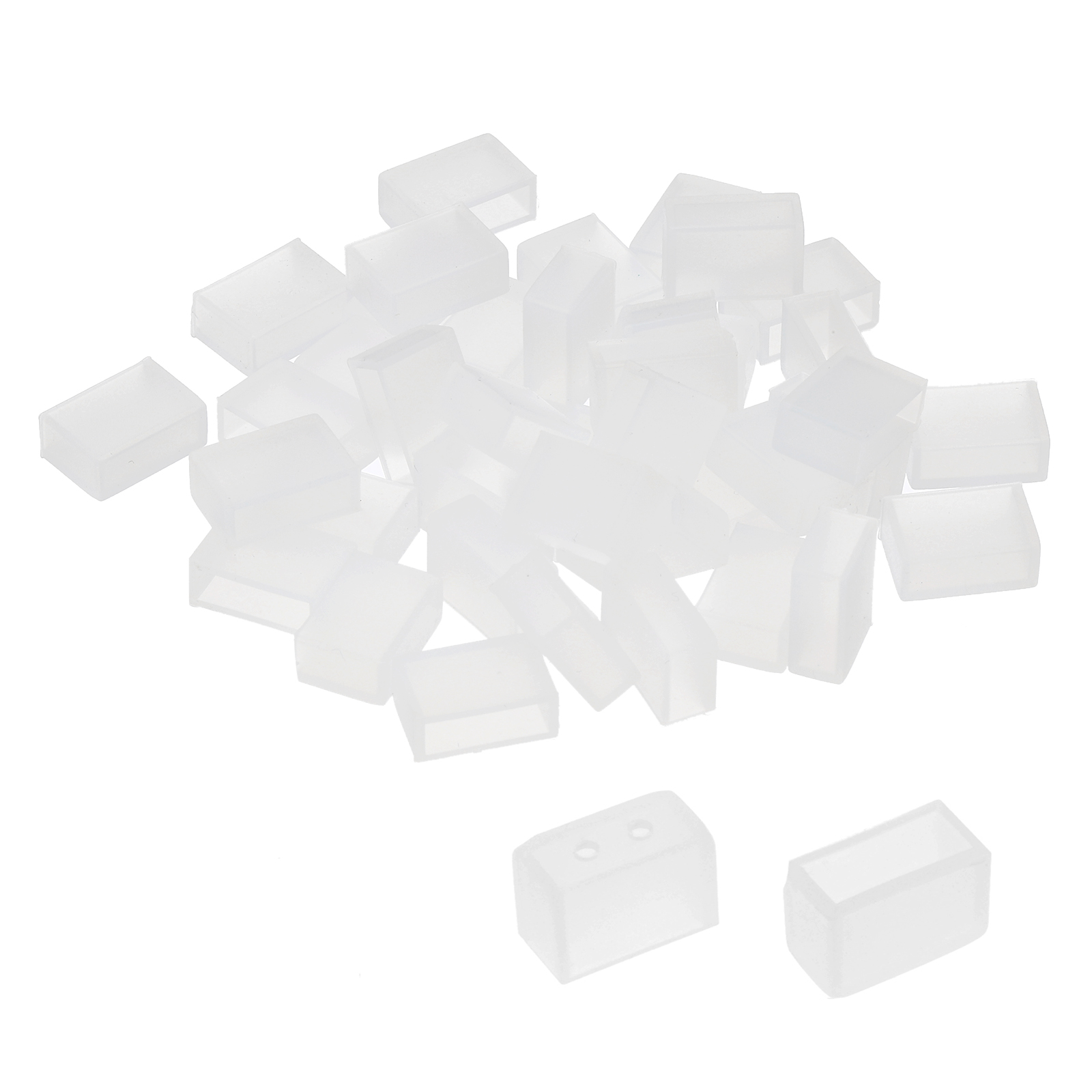 Uxcell Silicone End Cap Plug Cover, 80pcs IP67 Waterproof Fit 5050 10mm ...