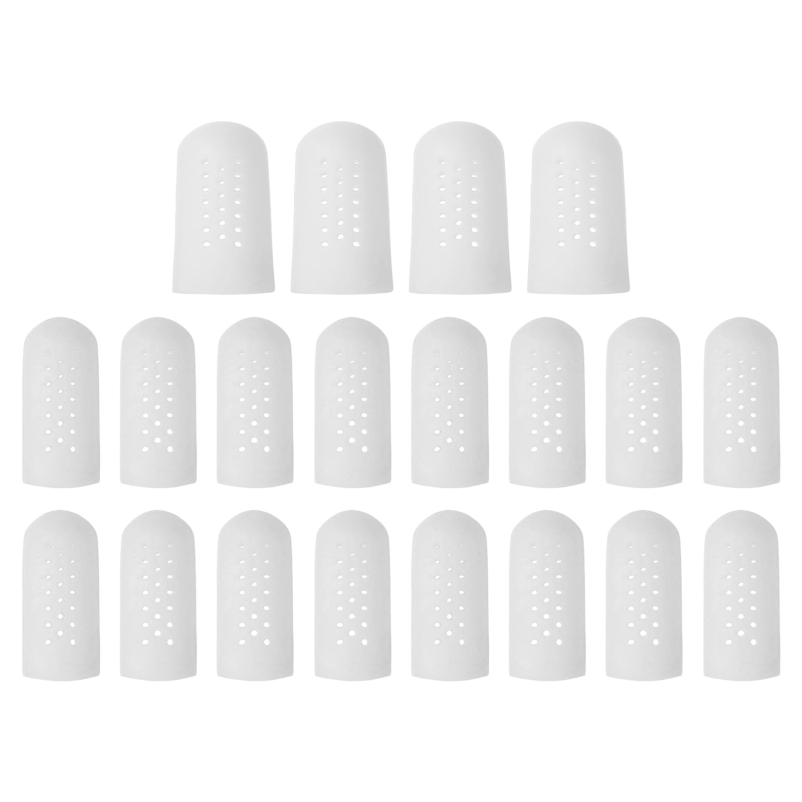 Uxcell Silicone Finger Tips Protectors Gloves Breathable Fingertip Caps ...