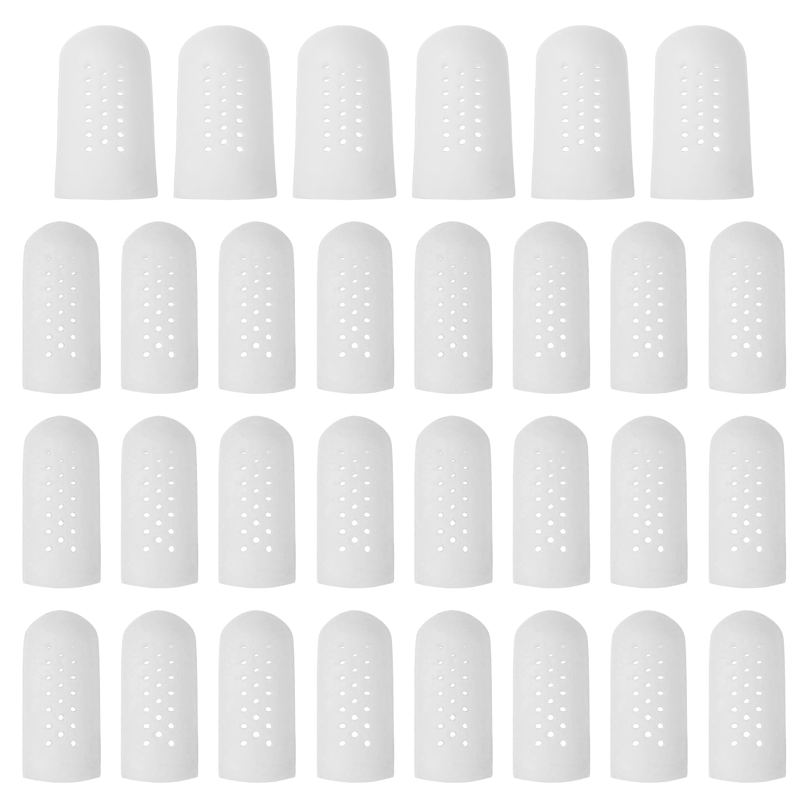 Uxcell Silicone Finger Tips Protectors Gloves Breathable Fingertip Caps ...