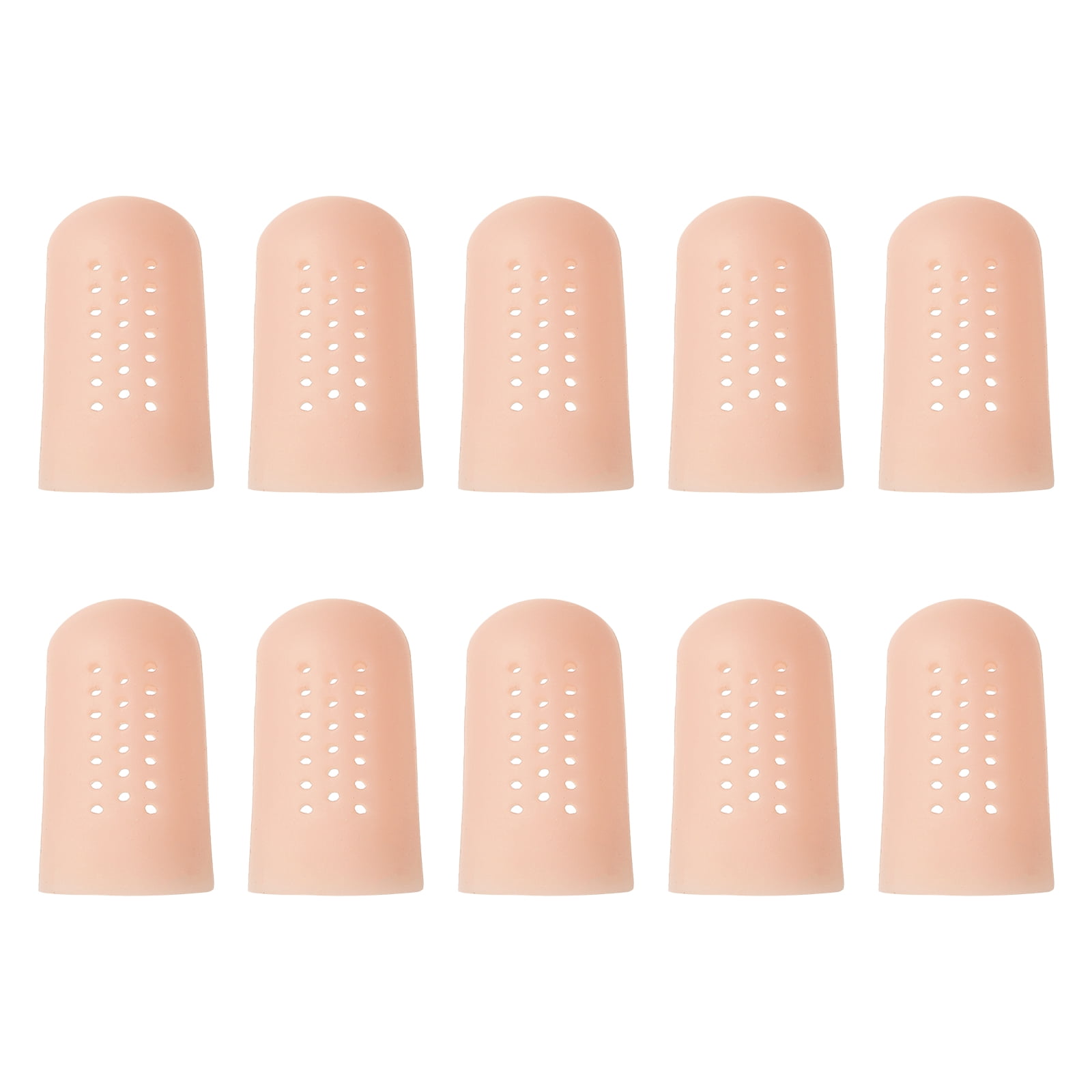 Uxcell Silicone Finger Tips Protectors Gloves Breathable Fingertip Caps ...