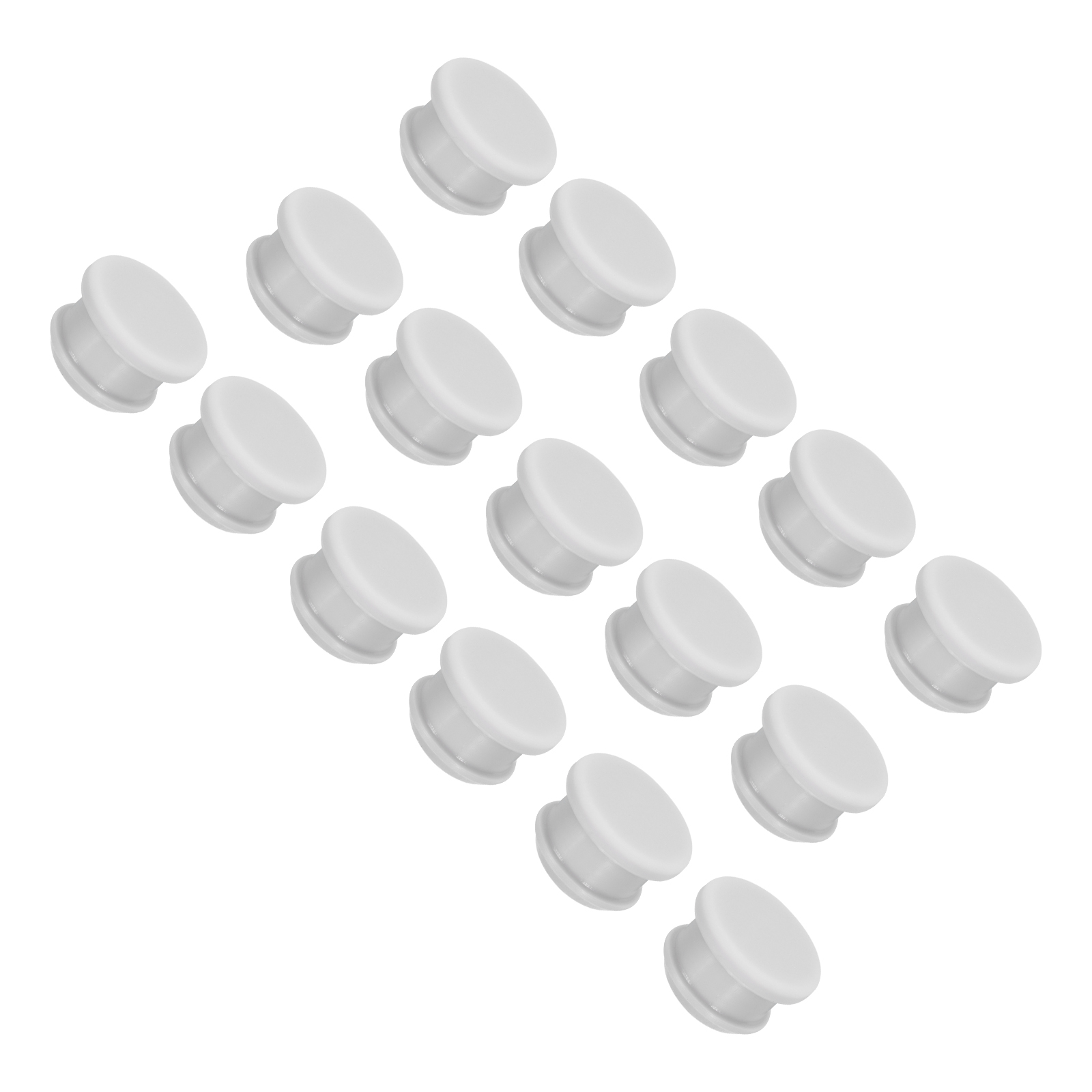 Uxcell Silicone Hole Plugs Flush Type Panel Round Hole Plugs 13.5mm ...