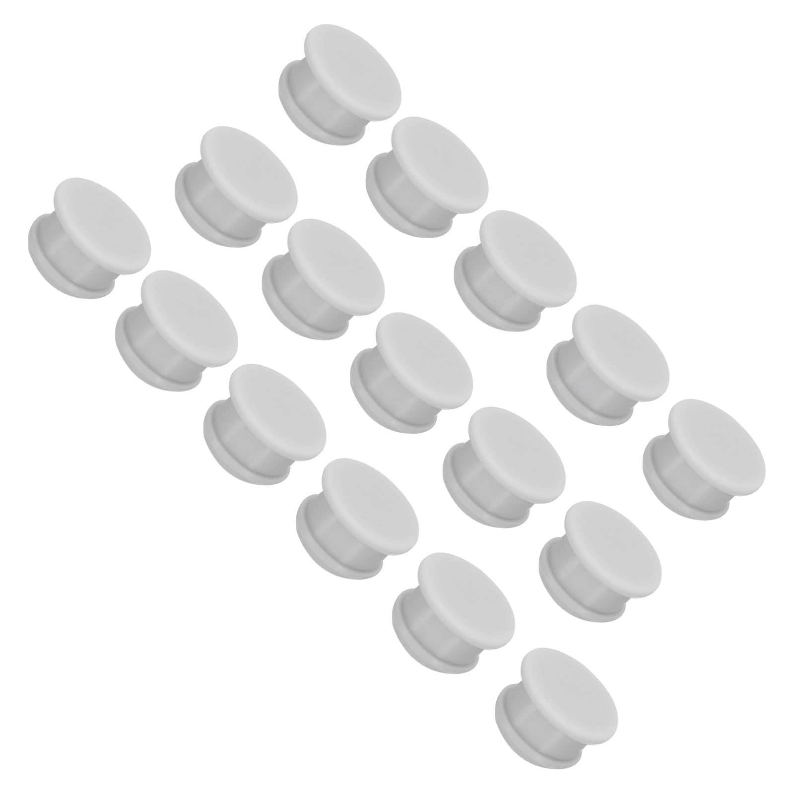 Uxcell Silicone Hole Plugs Flush Type Panel Round Hole Plugs 14mm ...