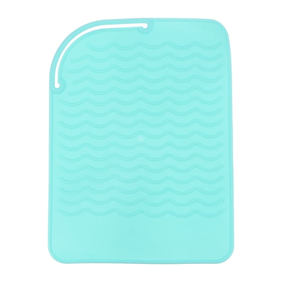 Uxcell Silicone Iron Hair Curling Pad, Multipurpose Iron Hot Resistant Mat Hair Curling Plate, Green