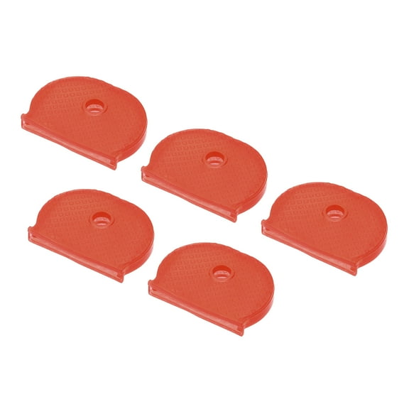 Uxcell Silicone Keys ID Sleeve Identifier Key Cap Cover Tags, Red 10 Pack