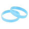 thumbnail image 1 of Uxcell Silicone Luminous Wristbands 8 Inch Circumference, Light Blue 12 Pack, 1 of 6
