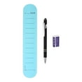 thumbnail image 1 of Uxcell Silicone Memo Wrist Band 9.37"x1.8" Wearable Slap Bracelets Line Wristbands with Pen and Eraser, Blue, 1 of 6