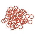 thumbnail image 1 of Uxcell Silicone O-Rings 6.5mm OD, 4.5mm Inner Diameter, 1mm Width, Seal Gasket Red 50pcs, 1 of 3