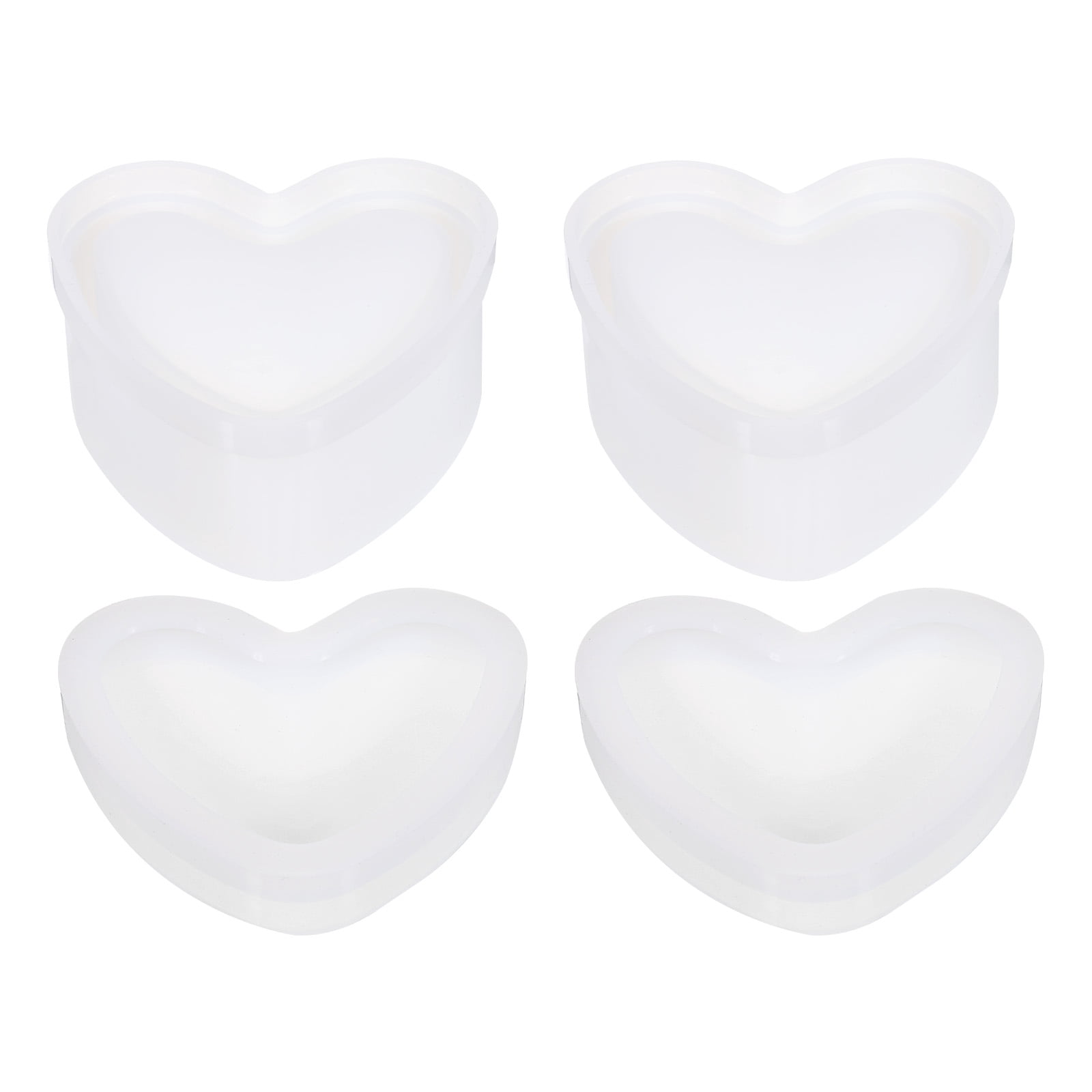 Uxcell Silicone Planter Mold, 2 Pack Heart Shape DIY Planter Pot Mold ...