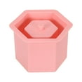 thumbnail image 1 of Uxcell Silicone Planter Mold, Hexagon Flower Pot Mold Succulent Mold, Pink, 1 of 6