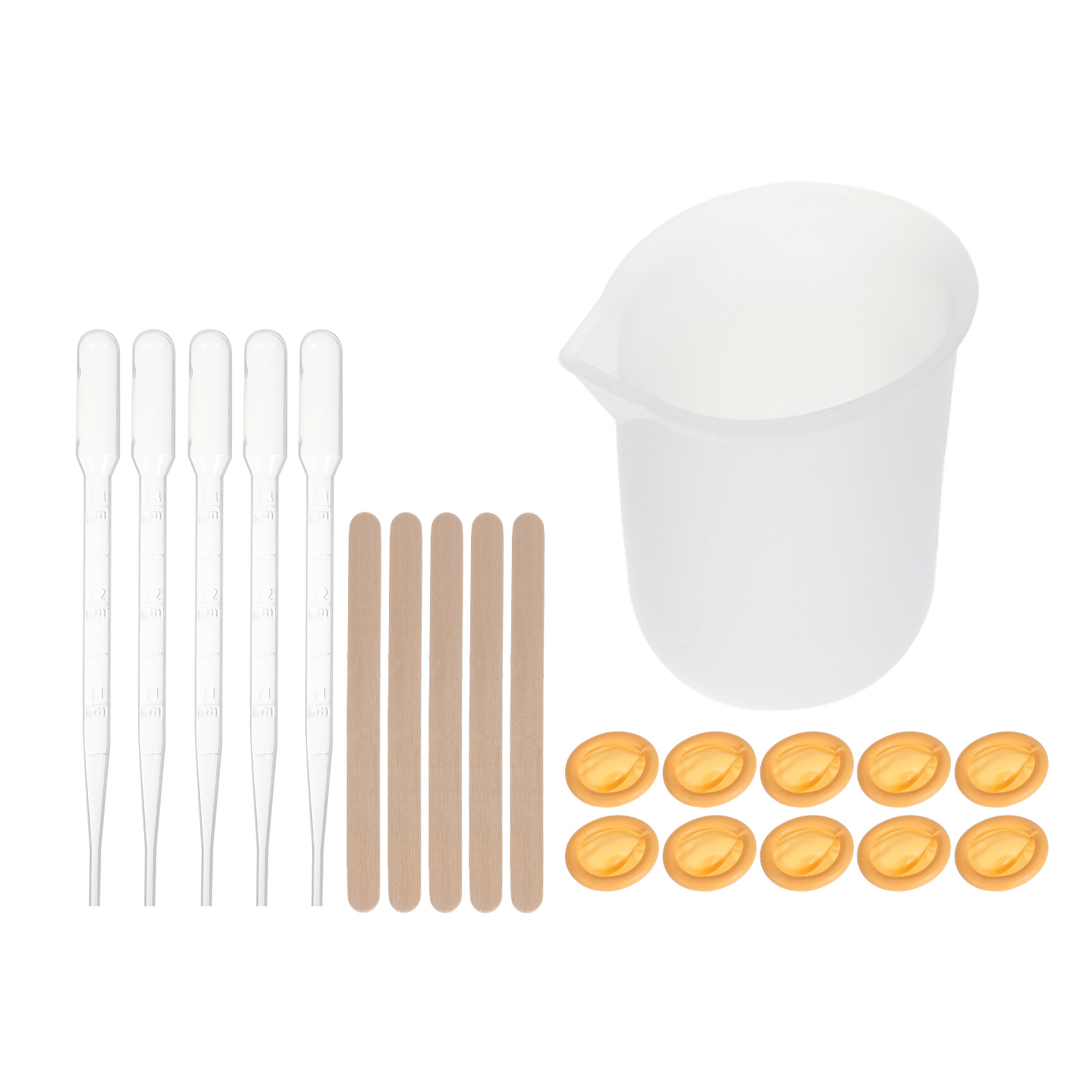 Uxcell Silicone Resin Measuring Cups Tool Kit, Silicone Mold Making Set ...