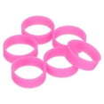 thumbnail image 1 of Uxcell Silicone Rubber Bands, 20 pack 20x7mm Silicone Elastic Bands Cable Ties, Pink, 1 of 5