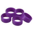 thumbnail image 1 of Uxcell Silicone Rubber Bands Rings Non-slip 1" Purple for Wrapping Paper 5Pcs, 1 of 5