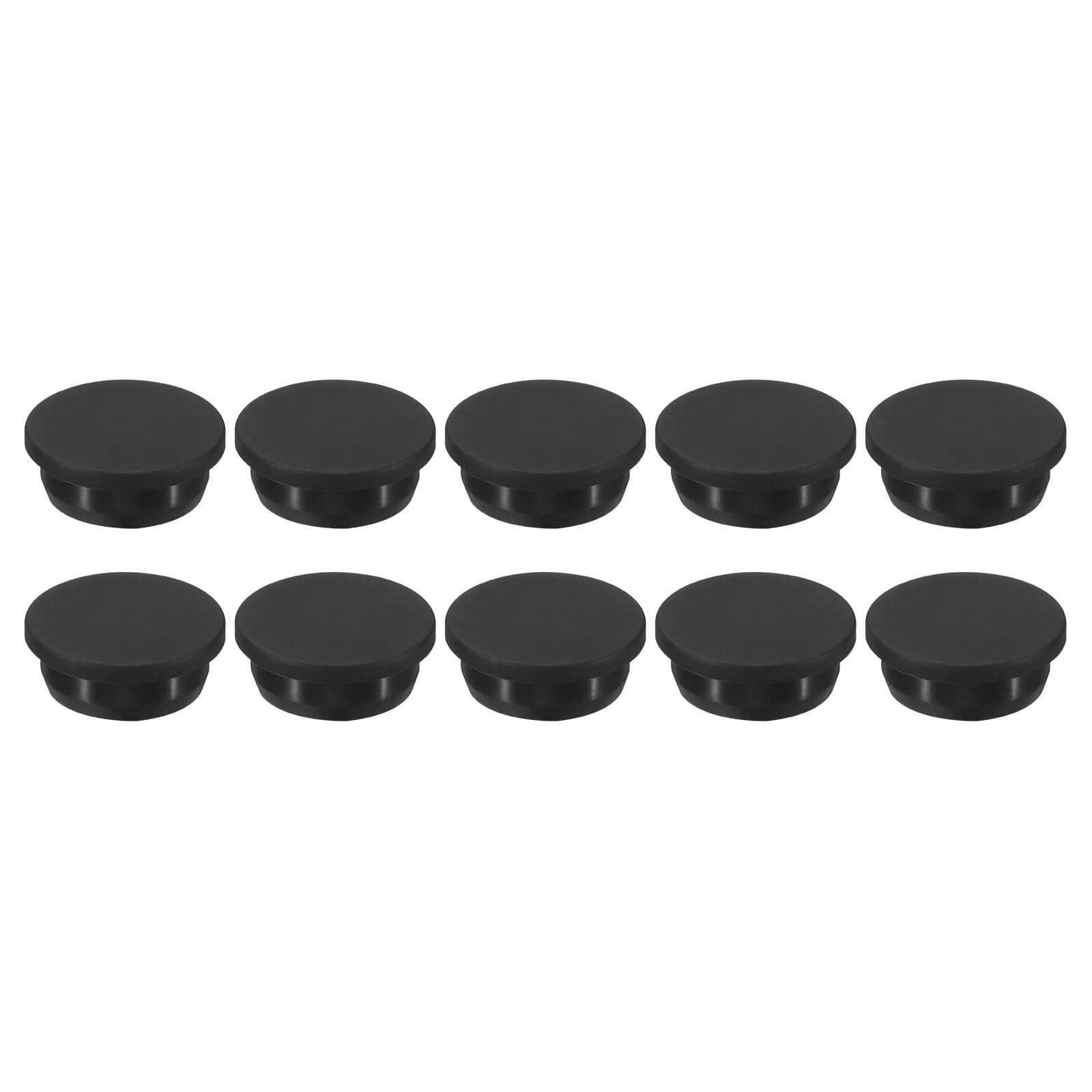 Uxcell Silicone Rubber Hole Plug – 31.3mm Diameter For 30-31mm Holes, Black, 10-Piece Set