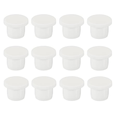 Uxcell Silicone Rubber Hole Plug Soft Flexible Stopper for 12-13mm Hole White 12 Pieces