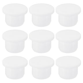 Uxcell Silicone Rubber Hole Plug Soft Flexible Stopper for 13-14mm Hole White 9 Pieces