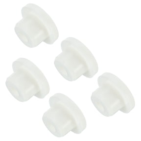 Uxcell Silicone Rubber Hole Plug White Stopper for 14-15mm Hole 5 Pack
