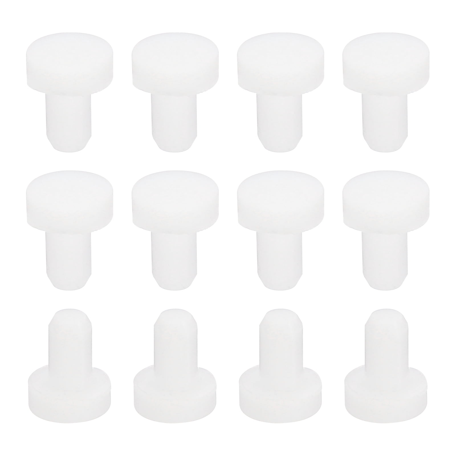 Uxcell Silicone Rubber Solid Plug Soft Flexible Stopper for 3-3.5mm ...