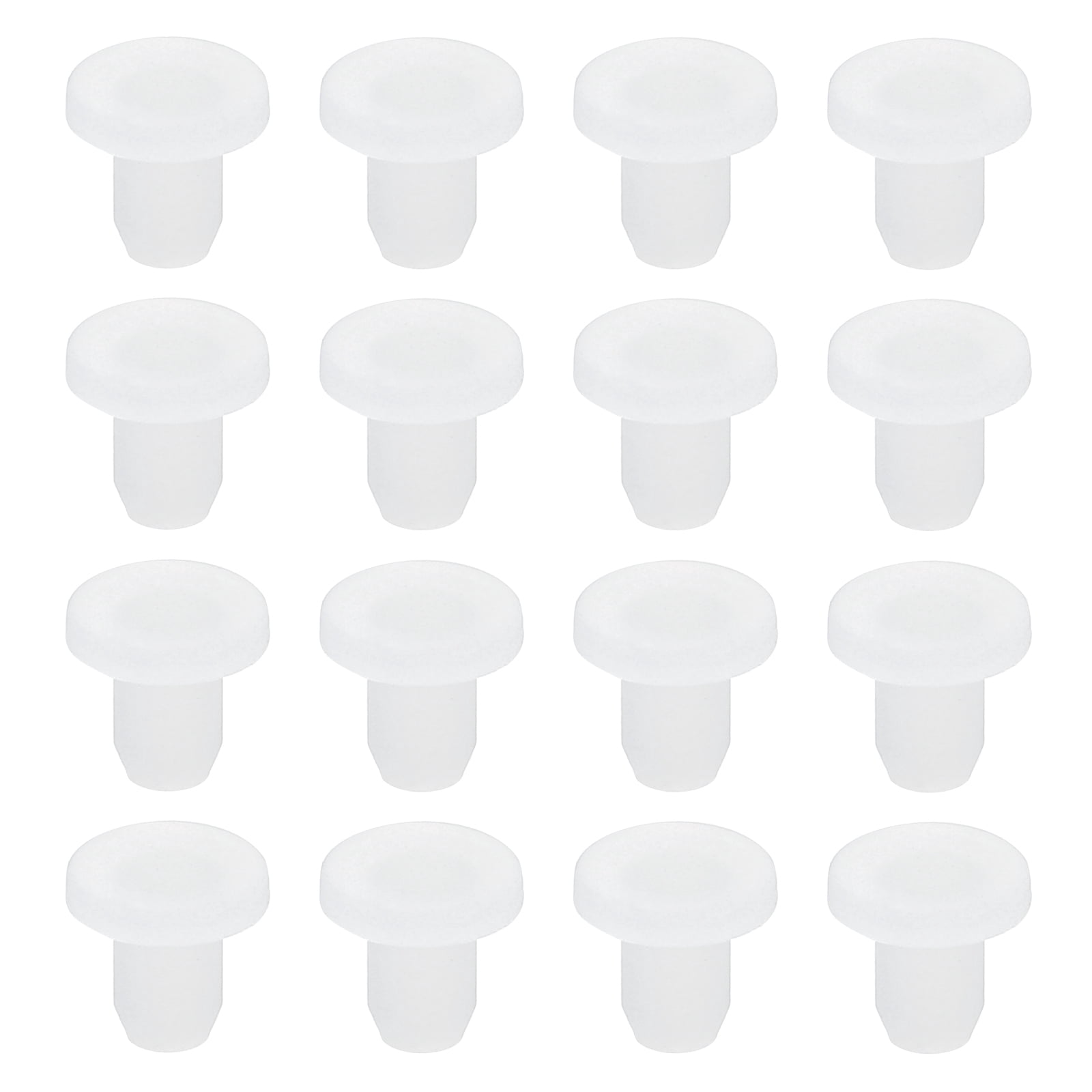 Uxcell Silicone Rubber Solid Plug Soft Flexible Stoppers T-Shaped ...