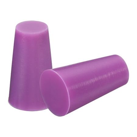 Uxcell Silicone Rubber Tapered Plug 10mm to 15mm Solid Purple for Powder Coating, Painting, Laboratory Use 10 Pieces