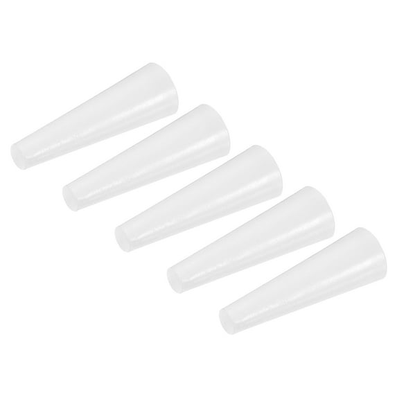 Uxcell Silicone Rubber Tapered Plug 3mm to 6mm Solid White for Powder Coating, Laboratory Use 60 Pack