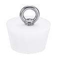 thumbnail image 1 of Uxcell Silicone Rubber Tapered Plug 40 to 51mm Solid Bathtub Bungs Stopper with Ring White, 1 of 5