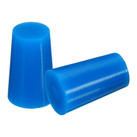 Uxcell Silicone Rubber Tapered Plug 8.5mm to 11mm Solid Blue for Powder Coating, Painting, Laboratory Use 25 Pieces