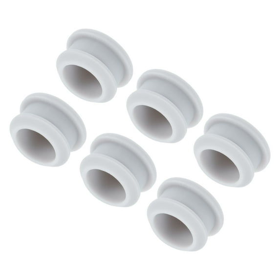 Uxcell Silicone Snap in Locking Hole Plugs,Rubber Panel Seal Cover Flush Type Panel Round for Kitchen 18mm Grey,6Pcs