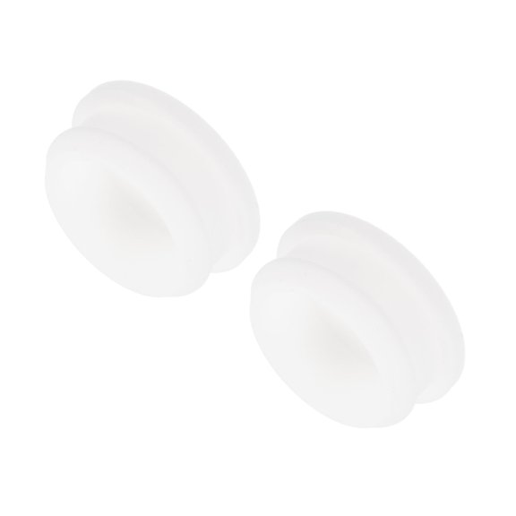Uxcell Silicone Snap in Locking Hole Plugs,Rubber Panel Seal Cover Flush Type Panel Round for Kitchen 34.6mm White,2Pcs