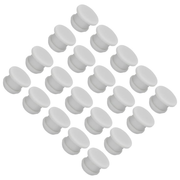 Uxcell Silicone Snap in Locking Hole Plugs for Kitchen  Bulkheads Waterproof Sealing Plugs 9mm/0.35 Inch Grey,20PCS