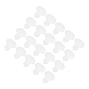 Uxcell Silicone Snap in Locking Hole Plugs for Kitchen Waterproof Sealing Plugs 2.5mm/0.1" Dia Transparent,Pack of 20