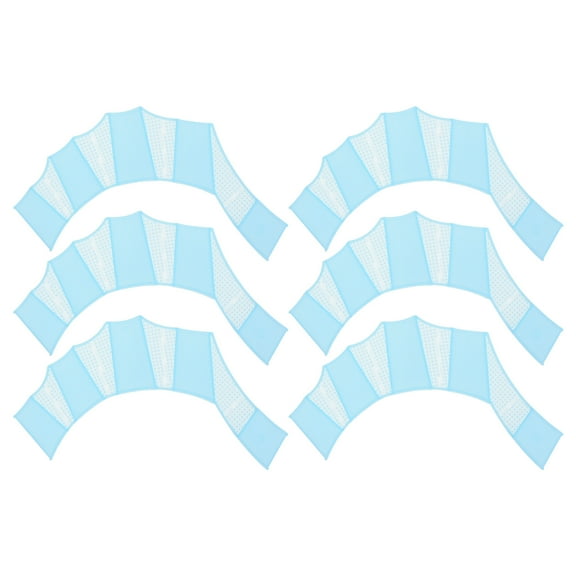 Uxcell Silicone Swimming Gloves Webbed Swim Gloves Water Resistance Gear Paddle Fins Blue 3Pair, S