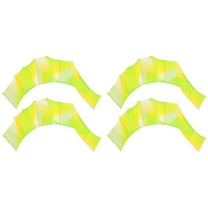 Uxcell Silicone Swimming Gloves Webbed Swim Gloves Water Resistance Gear Paddle Fins Green Tone 2 Pair, S