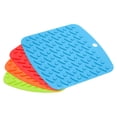 thumbnail image 1 of Uxcell Silicone Trivet Mat 4Pcs, Hot Pot Holder Hot Pads for Table & Countertop, Heat Resistant Trivet Mat-Multicolor, 1 of 5