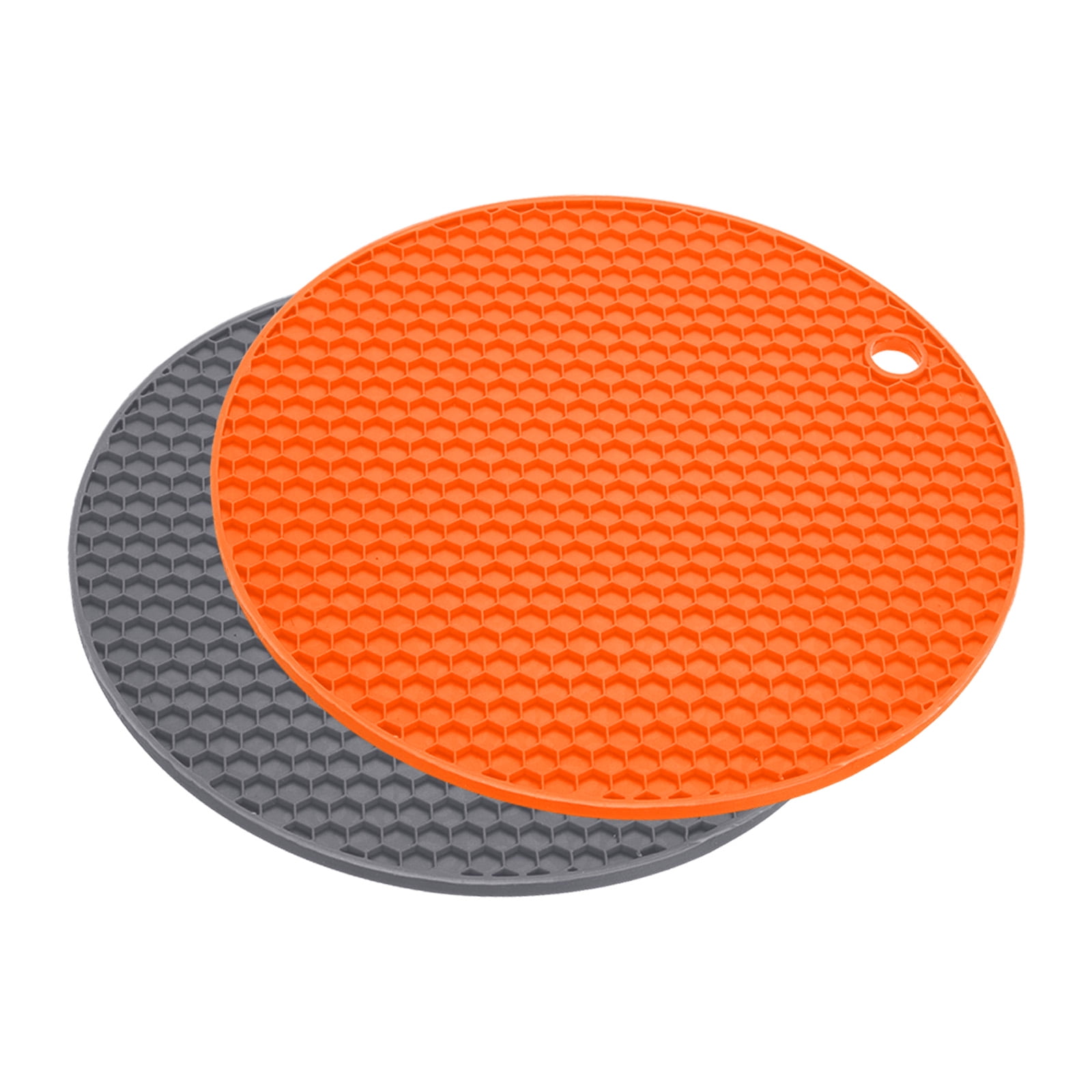 Multicolor Round Heat Resistant Silicone Mats for Kitchen hot mat, Size:  Free