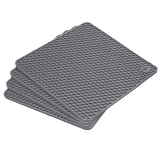 4pcs Silicone Pot Holder Trivet Mat Hot Pads Table Placemat-Multicolor -  Black/Dark Grey/Light Grey/Green - Bed Bath & Beyond - 36254846