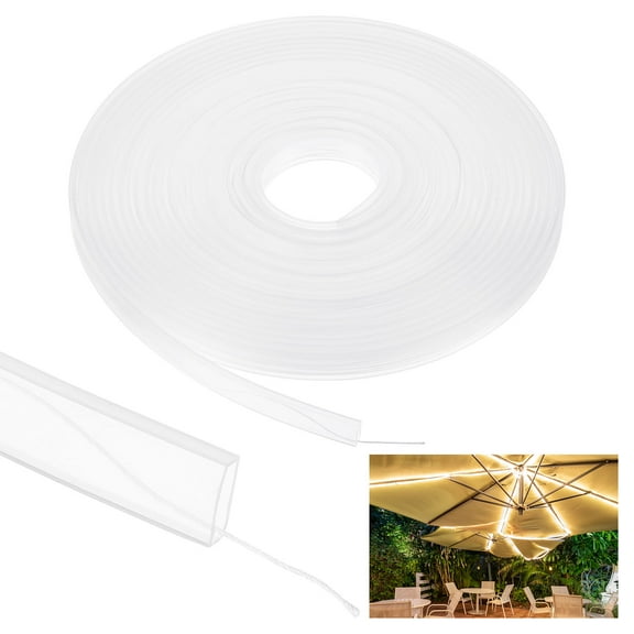 Uxcell Silicone Tube Sleeve, 33ft/10Meter 12mm for Strip Lights