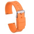 thumbnail image 1 of Uxcell Silicone Watch Band 22mm Soft Rubber Watch Strap with Stainless Steel Buckle for Men Women, Orange, 1 of 7