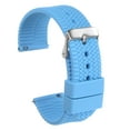 thumbnail image 1 of Uxcell Silicone Watch Band 24mm Rubber Watch Strap with Electroplated Stainless Steel Buckle for Men Women, Blue, 1 of 6