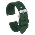 thumbnail image 1 of Uxcell Silicone Watch Band 24mm Soft Rubber Waterproof Watch Strap with Stainless Steel Buckle for Men Women, Green, 1 of 6