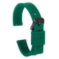 thumbnail image 1 of Uxcell Silicone Watch Band Quick Release Soft Rubber Watch Strap Dark Green/Black 16mm, 1 of 7
