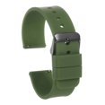 thumbnail image 1 of Uxcell Silicone Watch Band Quick Release Soft Rubber Watch Strap Green/Black 21mm, 1 of 7