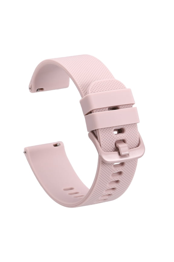 Silicone Watch Bands 20mm Width Soft Quick Release Watch Bands Replacement Sports Straps with Stainless Steel Buckle for Men Women, Pink