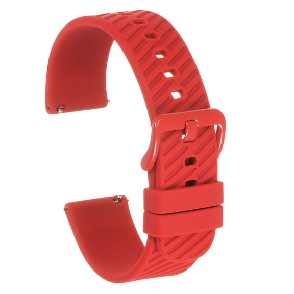 Uxcell Silicone Watch Bands, 22mm Watch Strap Quick Release for Men Women, Red