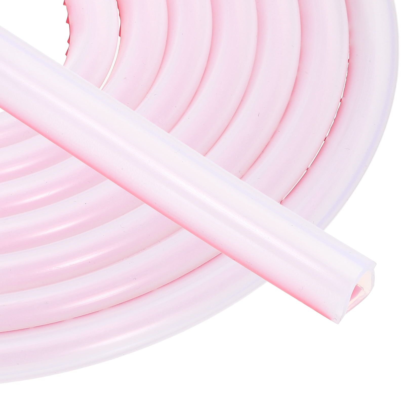 Uxcell Silicone Weather Stripping 12mm W x 2mm T x 12mm H, 13.1FT/4M Self Adhesive D Shape Weather Stripping Door Seal Strip for Door Frame Window Sealing Large Gap