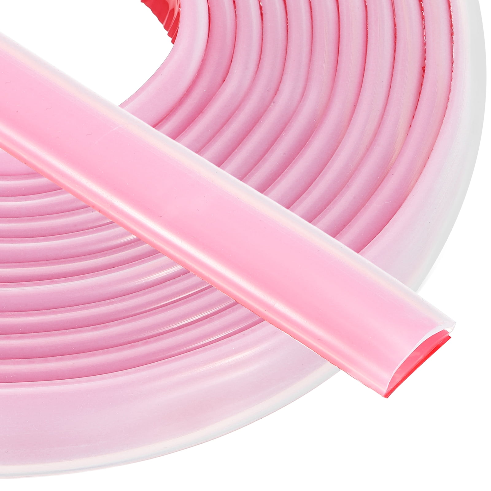 Uxcell Silicone Weather Stripping 20mm W x 1mm T x 8mm H, 13.1FT/4M Self Adhesive D Shape Weather Stripping Door Seal Strip for Door Frame Window Sealing Large Gap