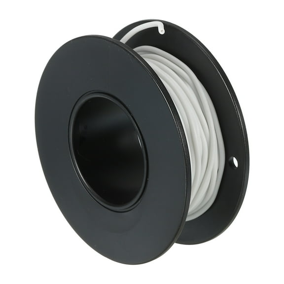 Uxcell Silicone Wire 28 AWG Stranded White Spool 6m Electrical Tinned Copper Wire for Car Model