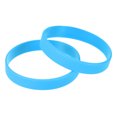 thumbnail image 1 of Uxcell Silicone Wristbands 8 Inch Circumference 1/2 Inch Width, Blue 12 Pack, 1 of 6