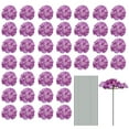 thumbnail image 1 of Uxcell Silk Hydrangea Flowers, Purple Artificial Flowers for Wedding 30 Set, 1 of 6