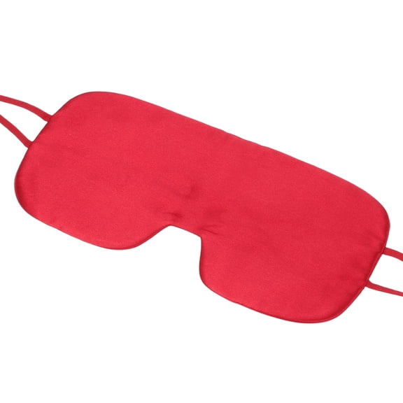Uxcell Silk Sleep Masks, Soft Satin Eye Protection Block Light Mask, Block Light Eye Sleep Covers Adjustable Length, Unisex for Nighttime Sleeping, Travel and Office Nap, Dark Red